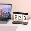Wooden Perpetual Desk Calendar Desk Office Decor Creative Reusable Flip Chart Perpetual Calendar Weekly Calendar Board