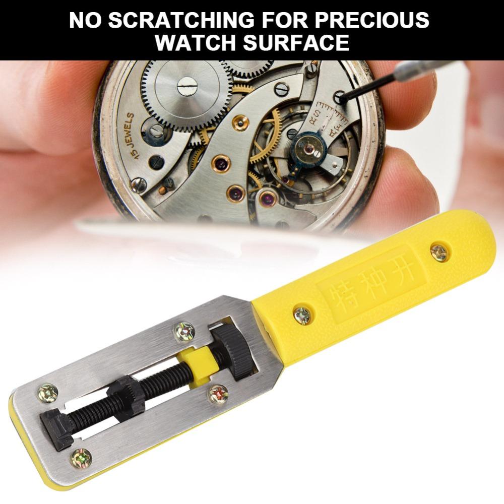 Length 14.5cm Watch Back Opener Yellow Watch Repair Tool Watch Back Cover Opener For Most Watches