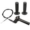 NIBBI Motocross Throttle Cable Handle Set Motorcycle 22mm 24cm Twists Handlebar Grips For Honda Yamaha Suzuki ATV Pikbike Moto