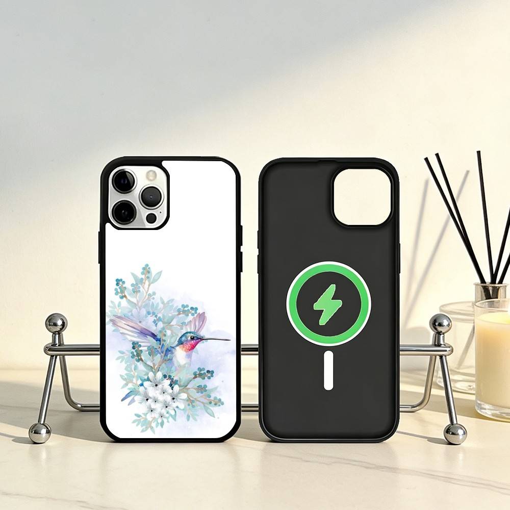 Bird Hummingbird painting Phone Case For iPhone17,16,15,14,13,12,11 Plus,Pro Max Magnetic For Magsafe Wireless Charging
