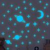 Luminous Cartoon Planet Moon Children's Bedroom Home Beautification Decoration Wall Stickers Self-adhesive