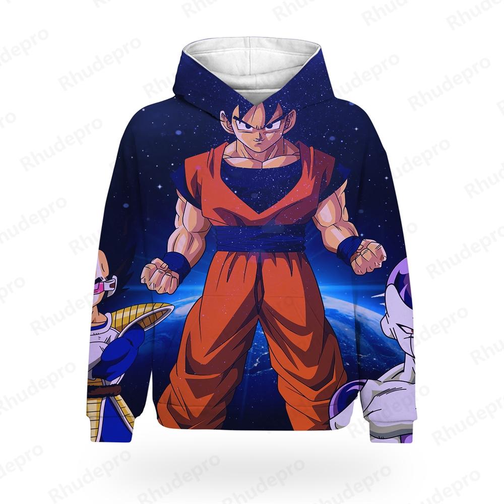 Fashion Shirts Dragon Ball High Quality Shirt Men Boy Hoodie Hoodie Vegeta Goku 2024 Tops Oversized Clothing Hip Hop