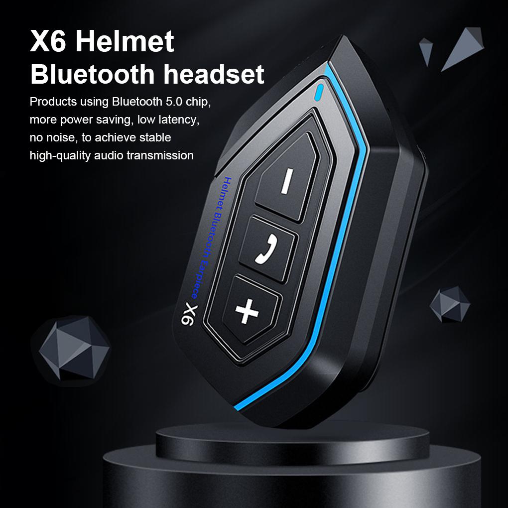 X6 Motorcycle Helmet Headset Call Kit Stereo Anti-interference Waterproof Music Player Speaker Wireless Earphone