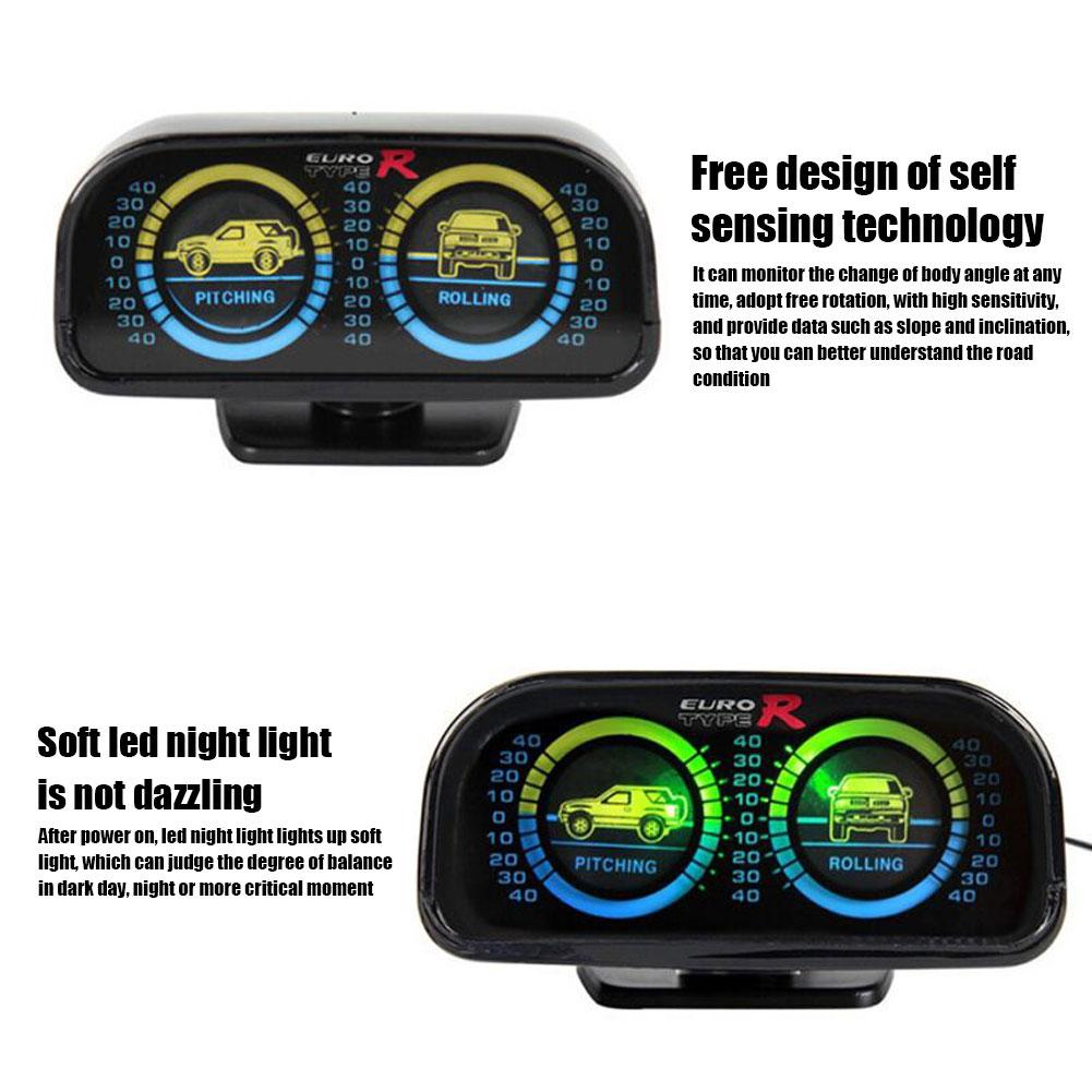 

Inclinometer Clinometer with Backlight for Off Road 4x4 Vehicle Universal #C