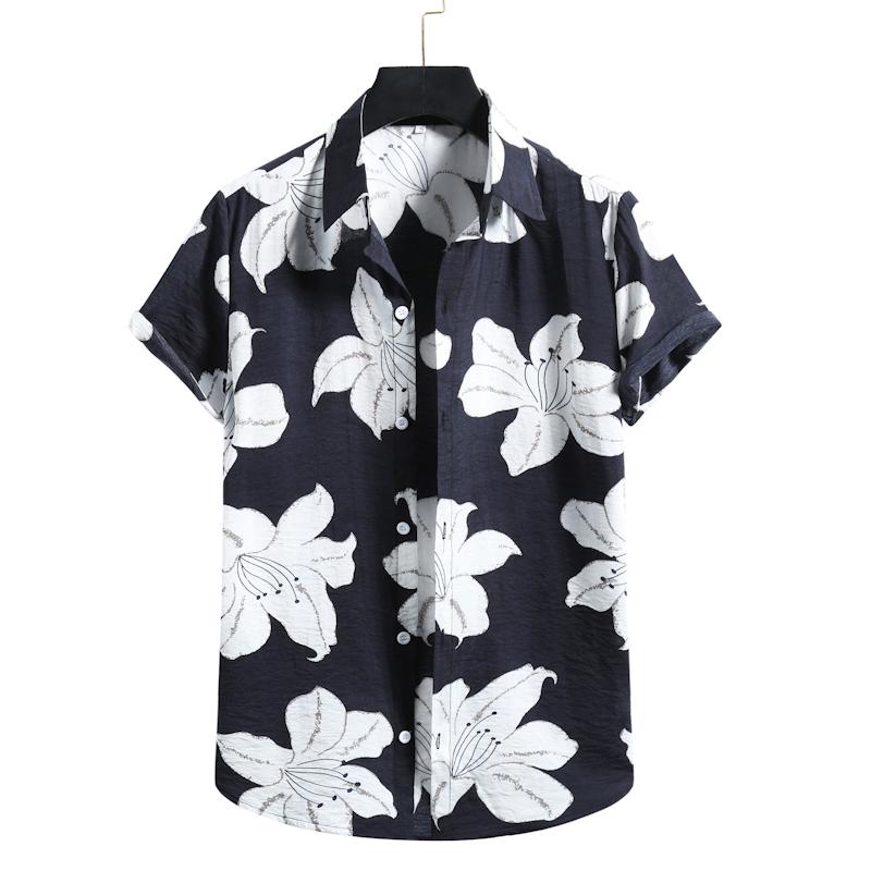 Buy Men's Flower Casual Button Down 