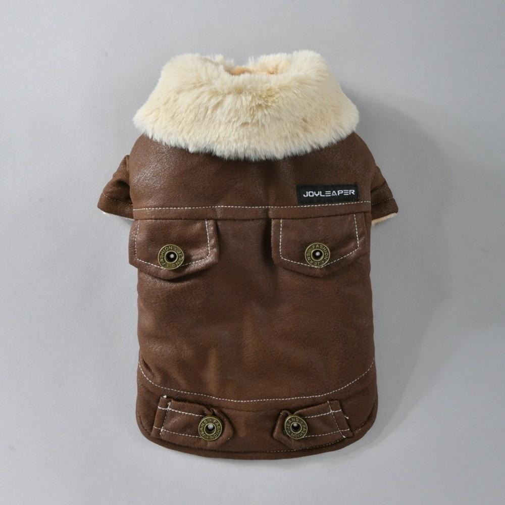 Fur Lining Fur Jacket Windproof Feature Warm Pet Clothes Warm Pet Winter Coat Winter