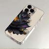 Black Lotus FlowerPhone Case for iPhone 17 Air 16 15 14 13 12 11 Pro Max Plus Mini   8 7 Soft Transparent Cover Fundas Accessory