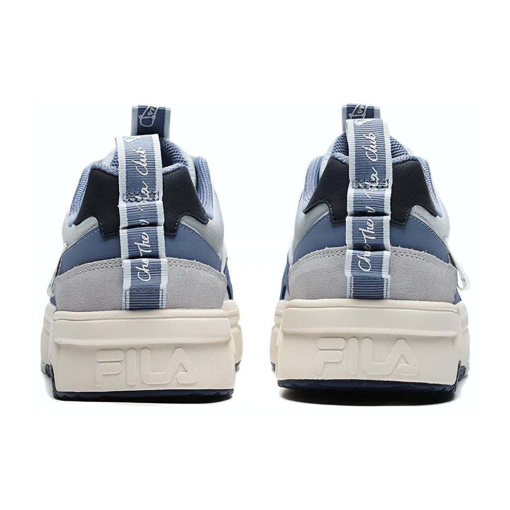 FILA Comfortable Versatile Shock Absorbing Durable Low-Top Sneakers Men Sneakers Gray Blue T12M228213CII