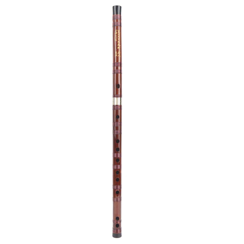 EKey Bamboo Flute Selected Dry Bitter Material Traditional Dizi Instrument Set ZD02