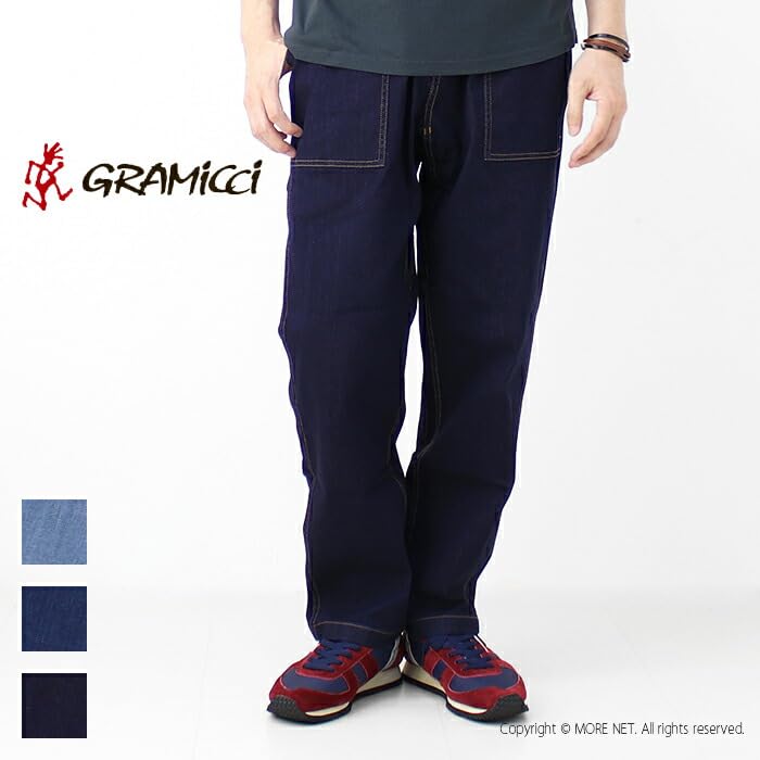 Gramicci Stretch Denim Loose Tapered Ridge Hose | Stretch Denim Loose Tapered Ridge Hose, Größe S: Dunkel Gebraucht