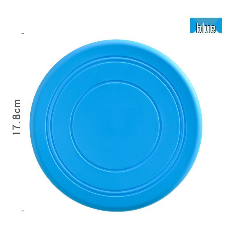 Silicone Bite-Resistant Dog Flying Disc - Floatable Outdoor Training Toy
