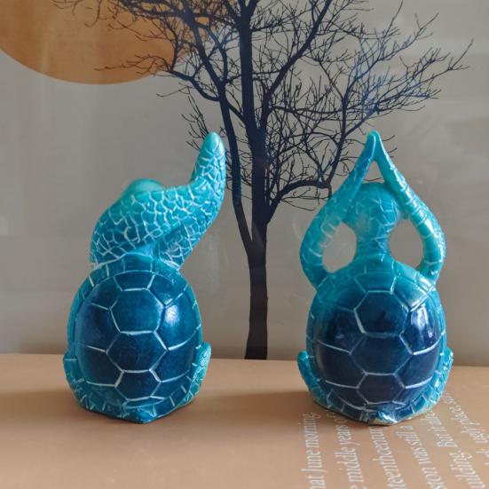 Ornament Broască Țestoasă Meditație Yoga Figurina Statuetă Sculptură Animal Interior