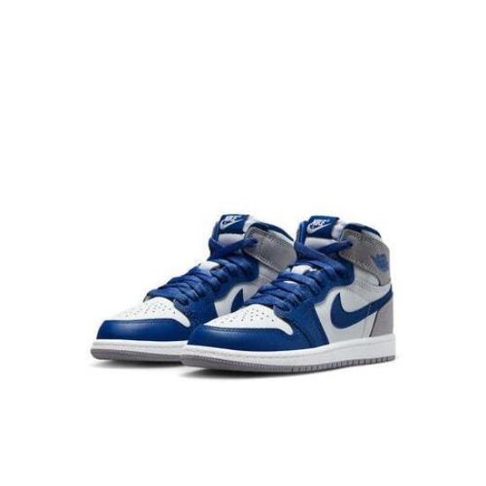 Air Jordan 1 Retro High OG PS Детские шорты для плавания True Blue FD1412-410 EU 31.5 серый/синий