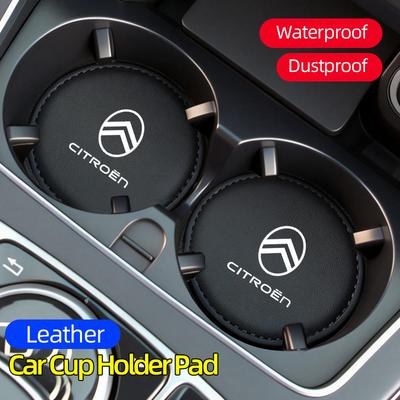 Car Coasters Water Cup Slot Pads Car Cup Holder Insert Mat For C3 C5 C1 C2 Berlingo Celysee Cactus Picasso Accessories