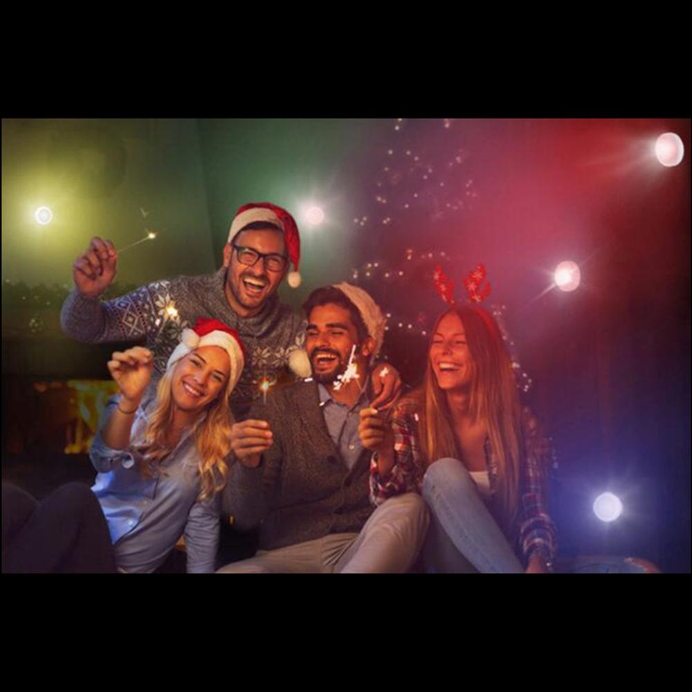 3Pcs Wireless RGB LED Lights Under Cabinet Closet Shelf Counter Lamp with Remote