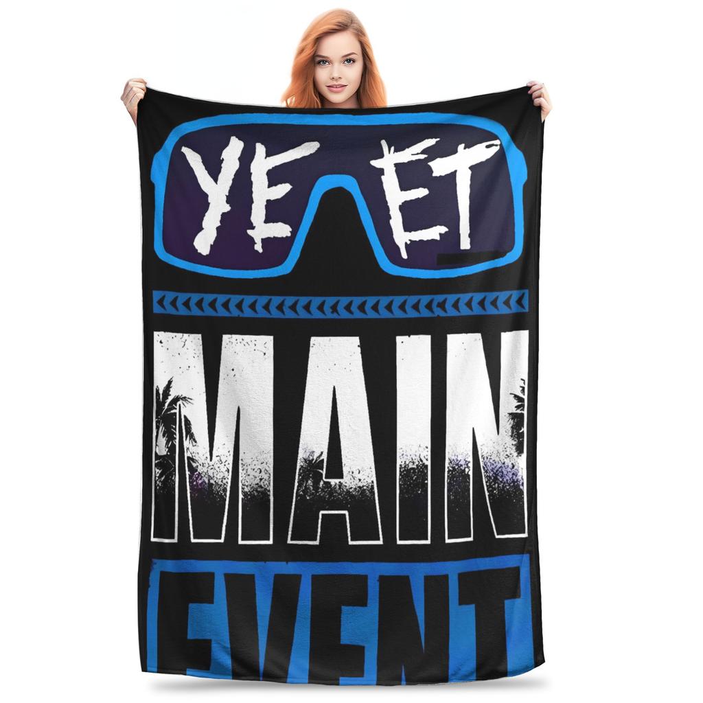 JEY YEET USO Wrestling Hřejivá deka Dětská plyšová přehozová deka Vtipný přehoz na pohovku Křeslo Flanelová přikrývka Potah na rozkládací pohovku