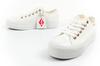 Lee Cooper Canvas White Lady [LCW-26-31-4369L] y.38