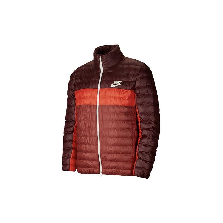Nike Sportswear Synthetic-fill Colorblock Windproof Jacket Red Brownred Men s BV4686-681 L