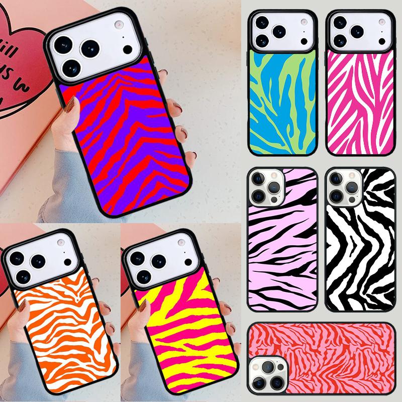 Animal Pattern Zebra Phone Case For iPhone 17 Air 14 15 13 12 Max Cover For Apple 14 15 16 16e 11 Pro Max Plus Coque
