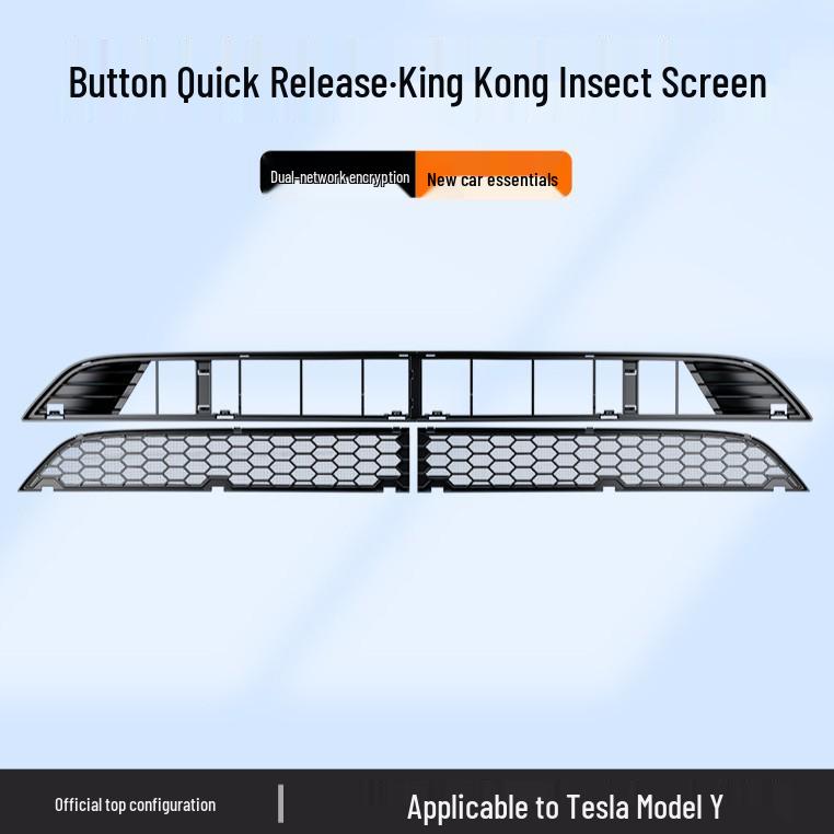 Tesla Model 3/Y Water Shield Grille and Air Inlet Protector: New Version Insect Screen Replacement