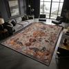 Dark toned Distressed Persian Living Room Carpet Decoration Bedroom Bedside Antiskid Fluffy Rug Washable Soft Coffee Tables Mat
