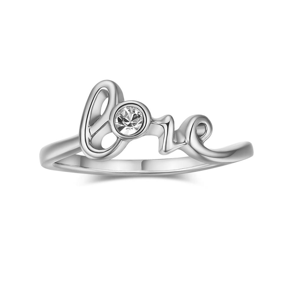

Love Rings For Women Concise Crystal Ring Rose Gold Color Austrian Crystals Full Sizes Top Quality ZYR194 10