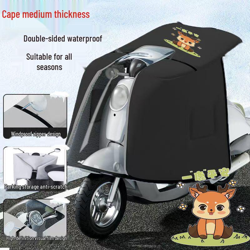 Ganzjahres-Doppelseitige Wasserdichte Windschutzscheibe für Elektrofahrräder