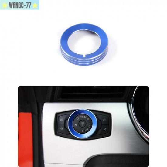 Interior Headlight Switch Knob Cover Trim Ring For Ford F150/Mustang 2017-