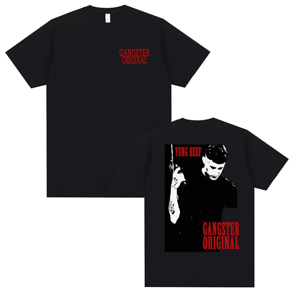 

Рэпер Yung Beef Гангстер Оригинальный Мерч Футболки Мужская Одежда Чистый Хлопок Топ с Короткой Рукавой Харадзюку Хип-Хоп Хай-Стрит Футболка S