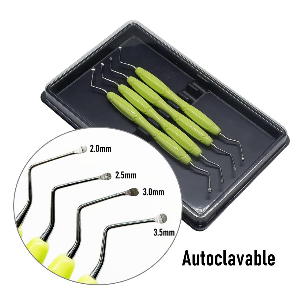 High Quality Handle Dental Scaler Spoon Tooth Cleaning Excavator Restorative Instruments Spoon Tool High Quality Long Tip