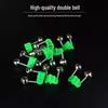 Fishing Rod Metal Bells, Bite Alarms, Double Ring - Small Sea Gear Supplies