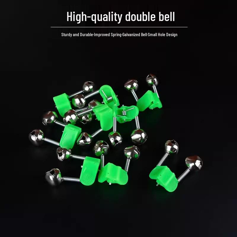 Fishing Rod Metal Bells, Bite Alarms, Double Ring - Small Sea Gear Supplies