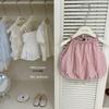 Leenbaby Spring/Summer Pink Halter Tank & White Ruffle Shorts Set for Girls