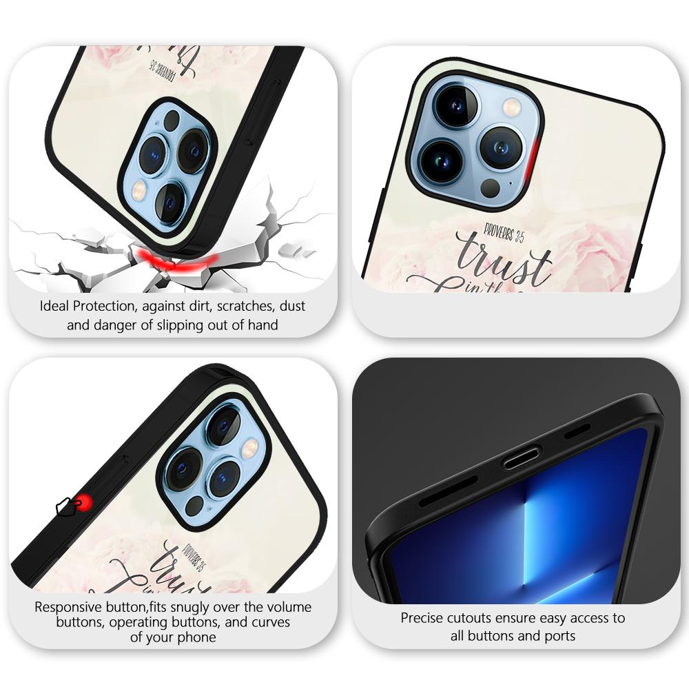 Pouzdro s květinovým textovým štítkem pro iPhone 14 13 11 12 Pro Max Mini Xs Xr X 7 8 6s Plus Se 2022 Ochranné tvrzené sklo Zadní kryt