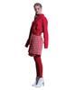 Greedius Red Houndstooth Check Skirt