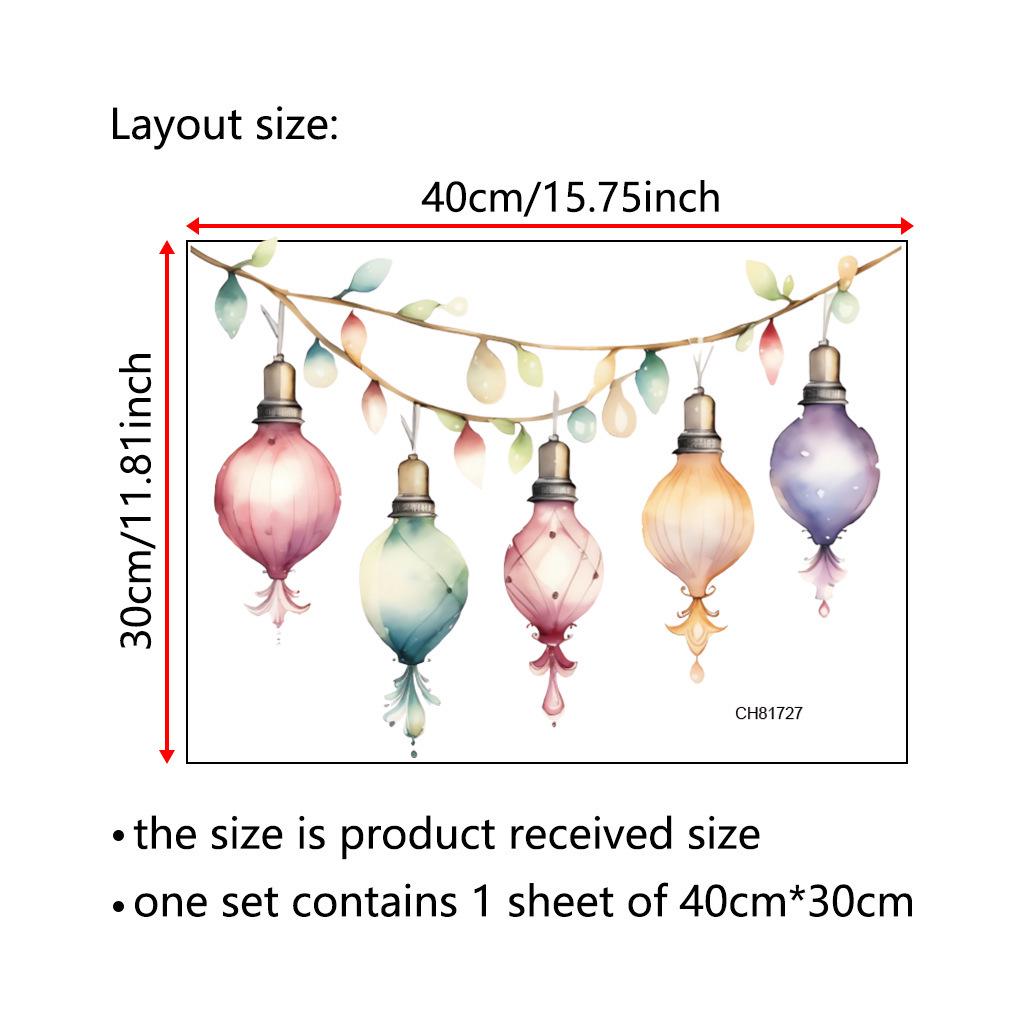Gold Colorful Large Mandala PVC Removable Wall Stickers