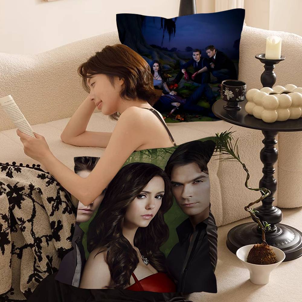 Jmg Clothing Unisex Vampire Diaries Classic Movie Personalized Pillow Dust Cover Bedroom Kids Party Decoration Pillowcase Birthday Children Gift