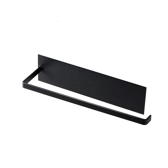 

Кухонный держатель для бумажных полотенец из углеродистой стали без дырокола Шкаф для бумаги Полка для бумаги Бытовая вешалка для рулонной бумаги Пластиковая упаковка Стеллаж для хранения тряпок чёрный