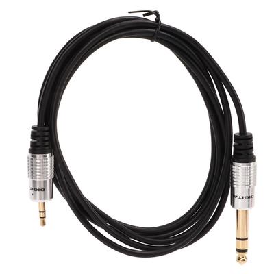 6,35 mm til 3,5 mm Kabel Professionel Stereo Mikrofon Adapterkabel til Højttalere DVD-afspiller Mikrofon 1,8 m