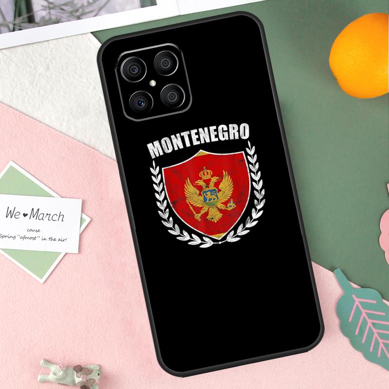 Montenegro Flag Case For Honor X8b X9b X9c X9a X8a X8 X9 50 70 90 Lite Honor 200 Lite Magic 7 5 6 Pro Cover