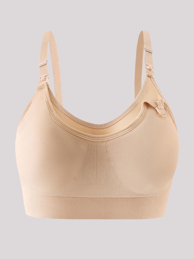 Maternity Nursing Bra: Sexy Front Open, Seamless Nylon, Comfortable Breastfeeding Underwear