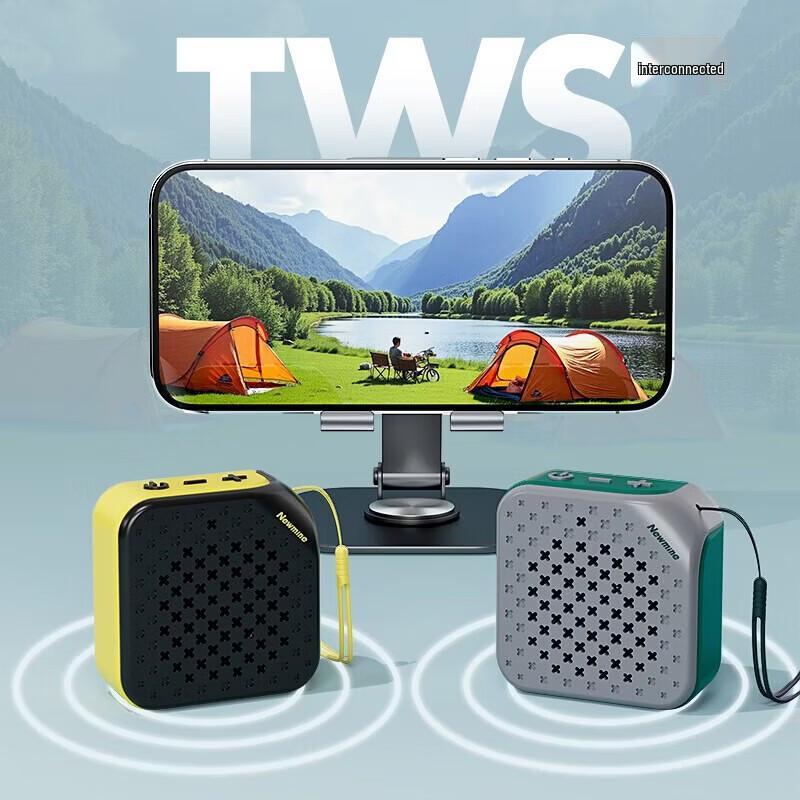 Newmine PBS001-TWS Mini Bluetooth Speaker for Payment Broadcast CN plug (adapter included)