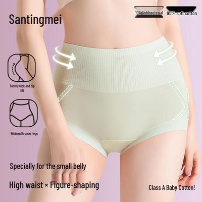 Tingmei Women's High-Waist Tummy Control Briefs