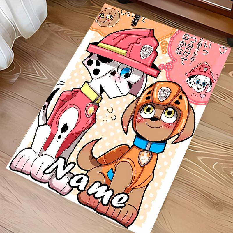 Custom personalization Paw Patrol Print Area Rug - Soft, Washable Non-Slip Indoor Mat,Living Room,Home&Office Decorative Rug