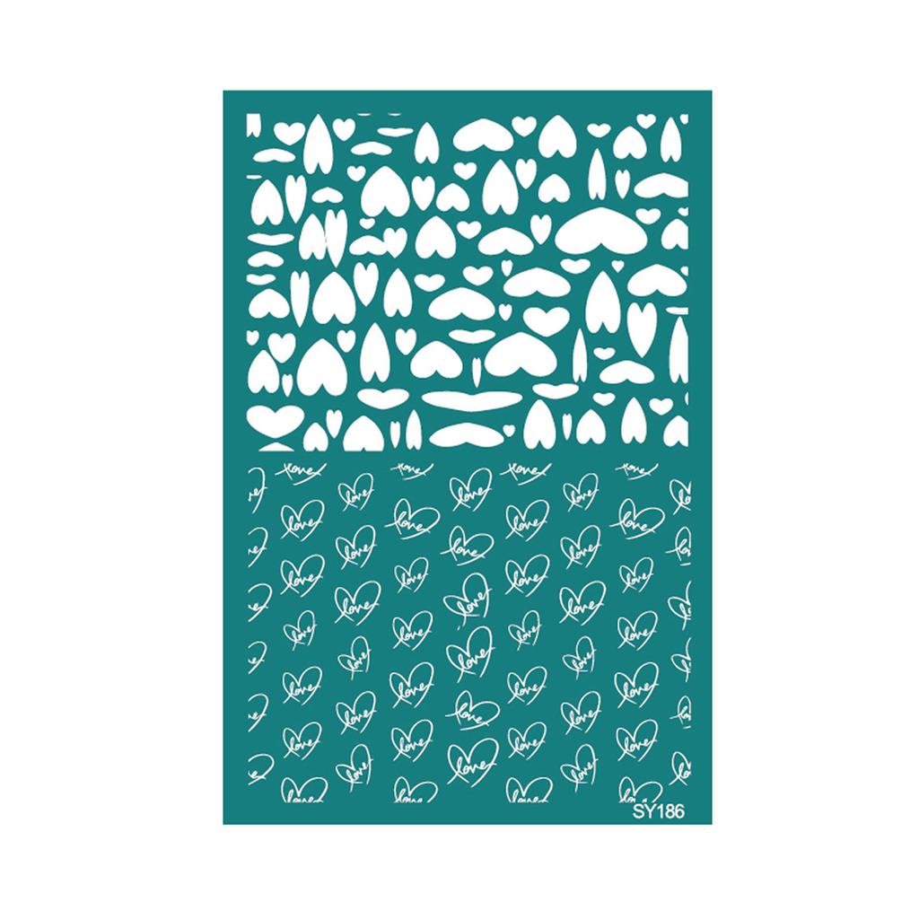 Reusable Silk Screen Stencils Valentines Day Silkscreen Printing Stencils Earrings Transfers Stencils for Craft Making