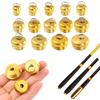 Gold Fishing Rod Cover Rod Bottom Protector Rod Stopper Screw Fishing Rod Rear Plug Pole Butt Caps