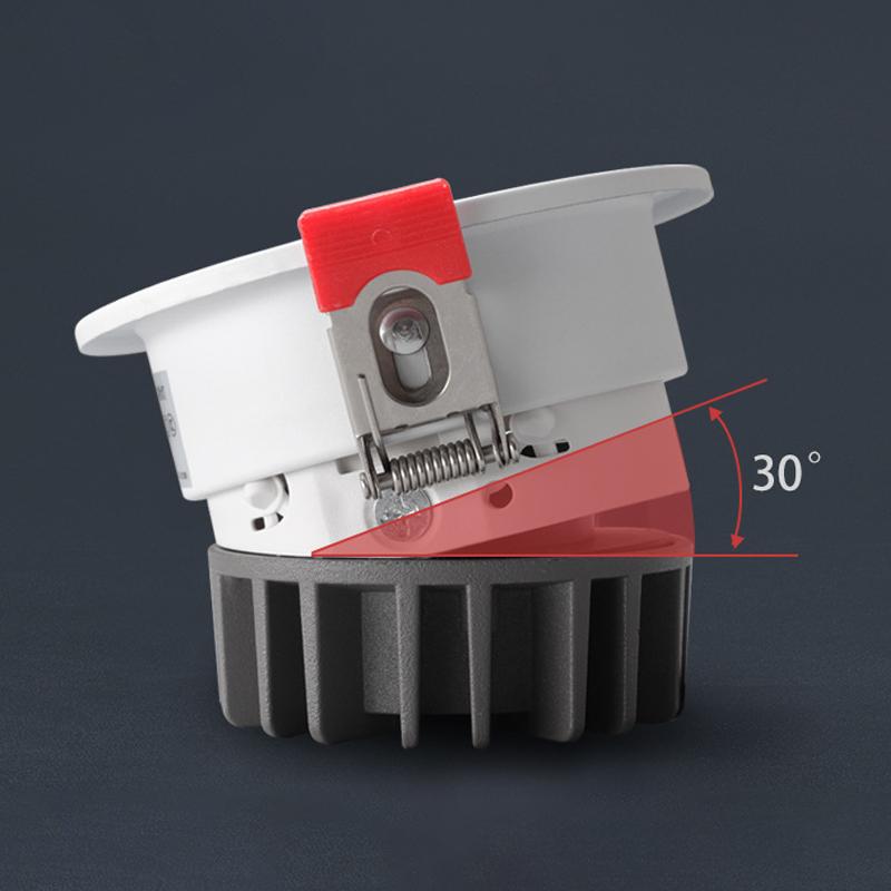 Recessed Aluminum Cob Led Downlights 7W 10W 12W Led Ceiling Lamp Led Spot Lights Background Lamp Indoor Lighting 110V/220V