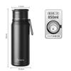 FANJANE Large Capacity Insulated Cup Coffee Tea Thermos Bottle for Men Female Tea Infuser Water Separation Outdoor Water Cup