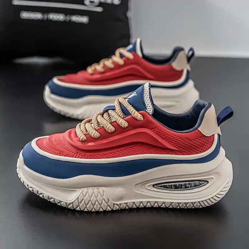 Fashion Flatform Round Foot Colorful Shoes Woven Luxury Trainers For Men Sneakers Fashion Sport Boti Trainers Top Comfort