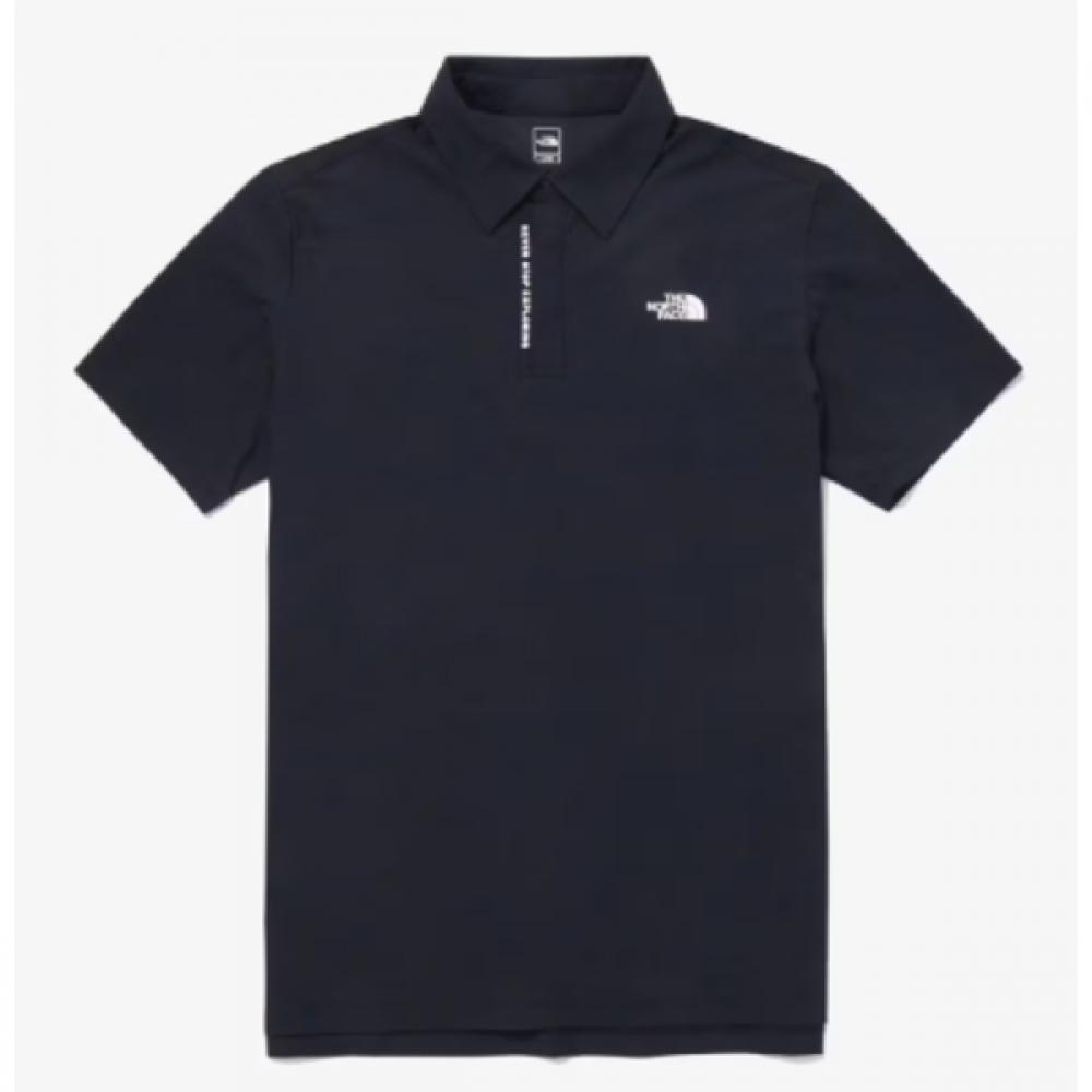 The North Face Men S Ice Green Short Sleeve Polo Nt7pq01